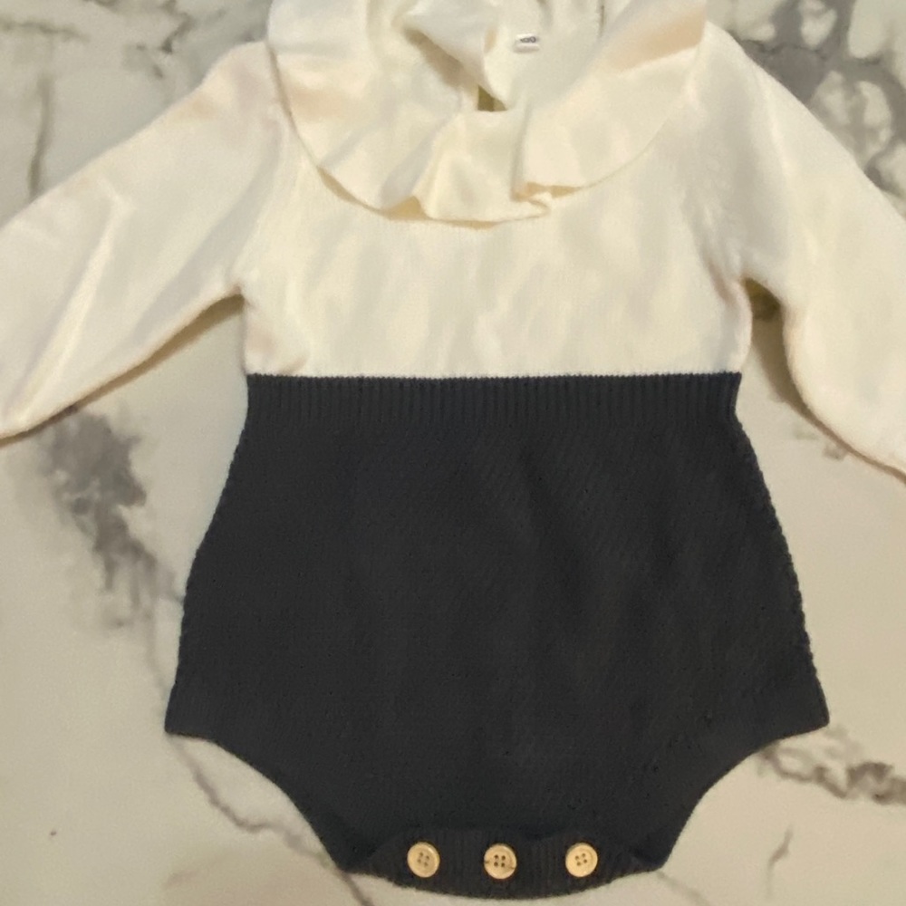 Boutique knitted onesie